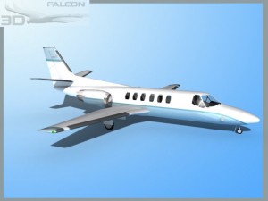 falcon3d citation v c560 fs01 3D Модель