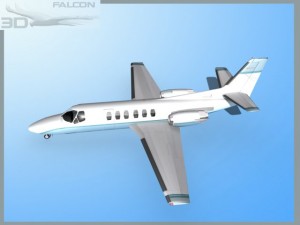 falcon3d citation v c560 fs01 3D Модель