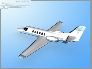 falcon3d citation v c560 fs01 3D Модель