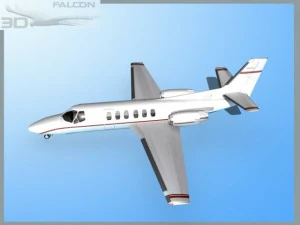 falcon3d citation v c560 fs02 3D Model