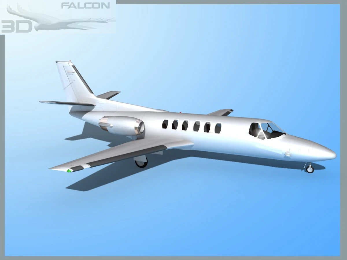 falcon3d citation v c560 fs03 3D Model .c4d .max .obj .3ds .fbx .stl .blend
