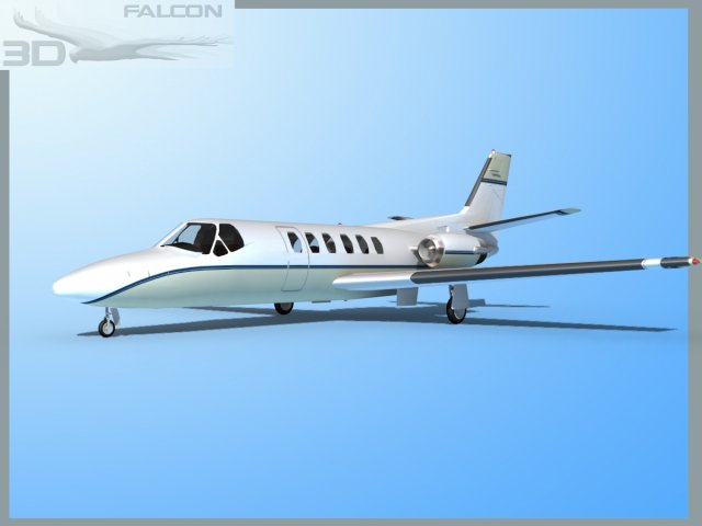 falcon3d citation v c560 fs04 3D Model .c4d .max .obj .3ds .fbx .stl .blend 