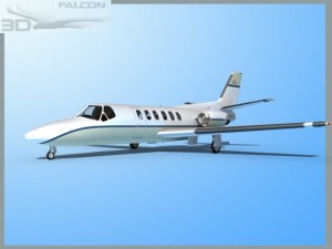 falcon3d citation v c560 fs04 3D Модель