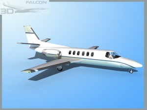 falcon3d citation v c560 fs04 3D Model