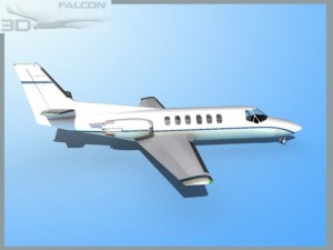 falcon3d citation v c560 fs04 3D Model