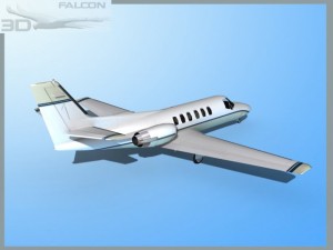 falcon3d citation v c560 fs04 3D Model