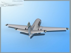 falcon3d citation v c560 fs04 3D Model
