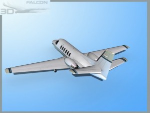 falcon3d citation v c560 fs04 3D Model