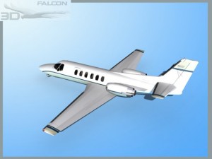 falcon3d citation v c560 fs04 3D Model