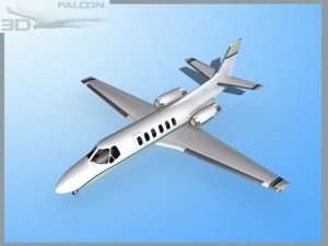 falcon3d citation v c560 fs04 3D Model
