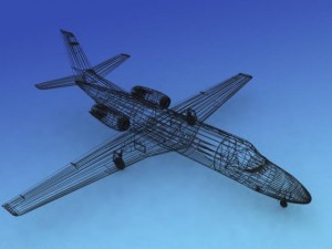falcon3d citation v c560 fs04 3D Model