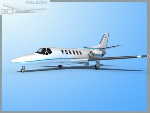 falcon3d citation v c560 fs06 3D Модель