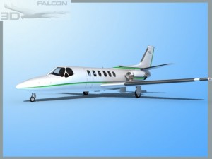 falcon3d citation v c560 fs07 3D Модель