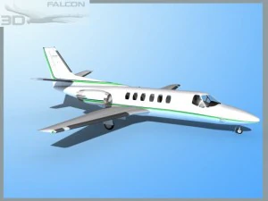 falcon3d citation v c560 fs07 3D Model