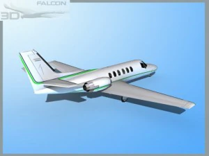 falcon3d citation v c560 fs07 3D Model