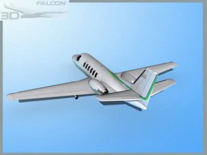 falcon3d citation v c560 fs07 3D Model