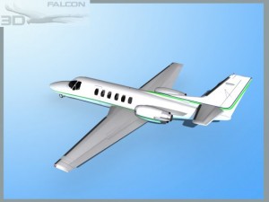 falcon3d citation v c560 fs07 3D 模型