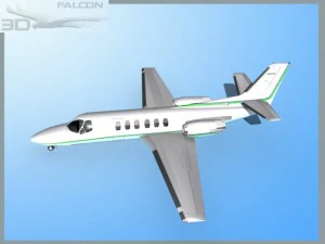 falcon3d citation v c560 fs07 3D Model
