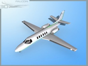 falcon3d citation v c560 fs07 3D 模型