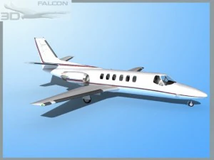 falcon3d citation v c560 fs08 3D Model