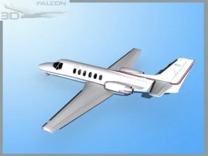 falcon3d citation v c560 fs08 3D Model