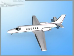 falcon3d citation v c560 fs08 3D Model