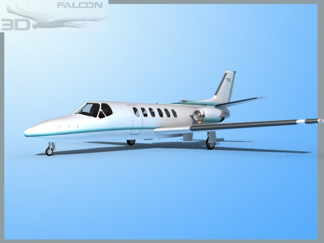 falcon3d citation v c560 fs09 3D 모델 .c4d .max .obj .3ds .fbx .stl .blend 