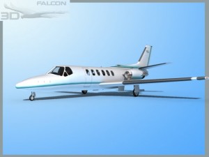 falcon3d citation v c560 fs09 Model 3D