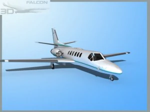 falcon3d citation v c560 fs09 3D Model