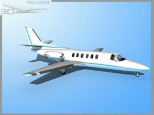 falcon3d citation v c560 fs09 3D Model