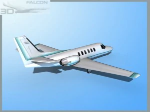 falcon3d citation v c560 fs09 3D Model