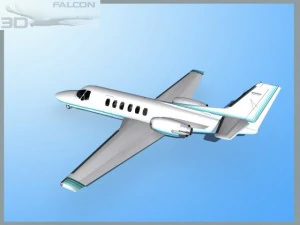 falcon3d citation v c560 fs09 3D Model