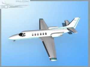 falcon3d citation v c560 fs09 3D Model