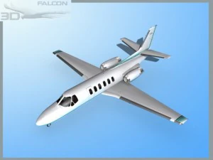 falcon3d citation v c560 fs09 3D Model
