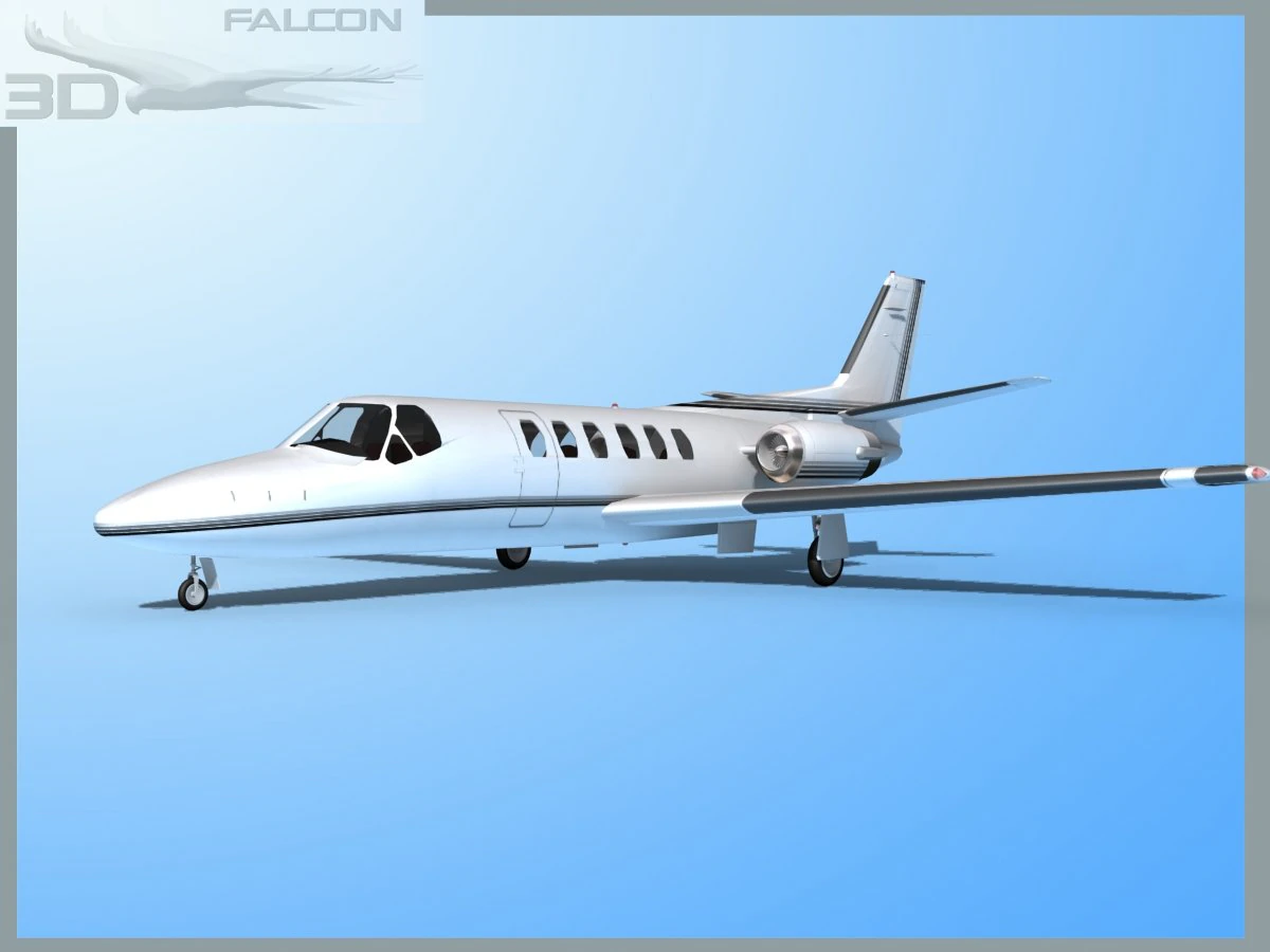 falcon3d citation v c560 fs10 3D Model .c4d .max .obj .3ds .fbx .stl .blend 
