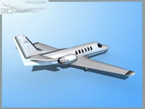 falcon3d citation v c560 fs10 3D Model