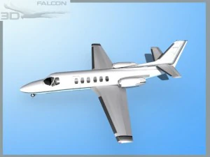 falcon3d citation v c560 fs10 3D Model