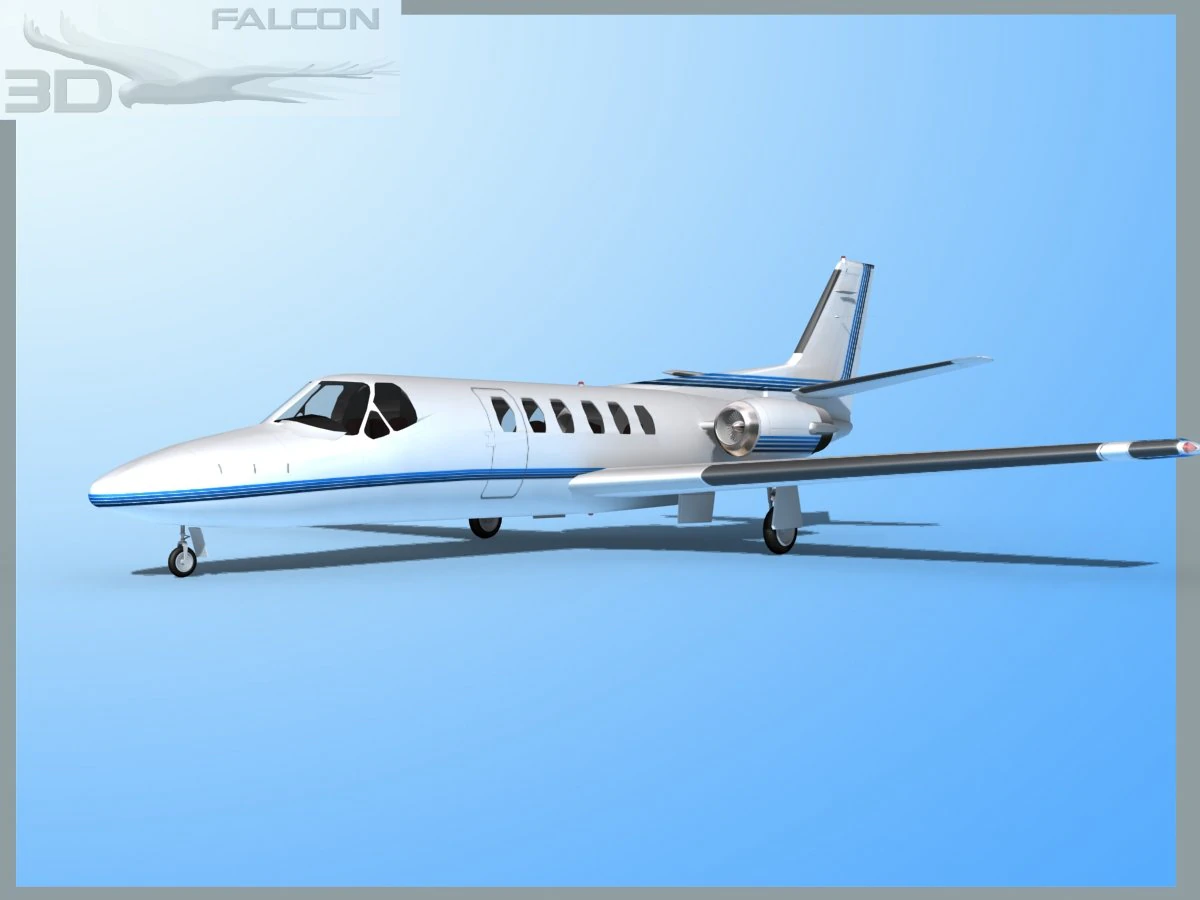 falcon3d citation v c560 fs11 3D Model .c4d .max .obj .3ds .fbx .stl .blend