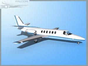 falcon3d citation v c560 fs11 3D Model