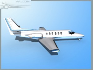 falcon3d citation v c560 fs11 3D Model
