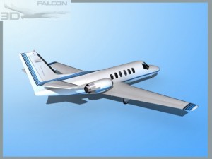 falcon3d citation v c560 fs11 3D Model