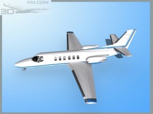 falcon3d citation v c560 fs11 3D Model