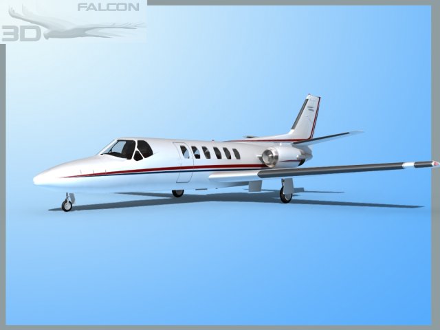 falcon3d citation v c560 fs12 3D Model .c4d .max .obj .3ds .fbx .stl .blend 