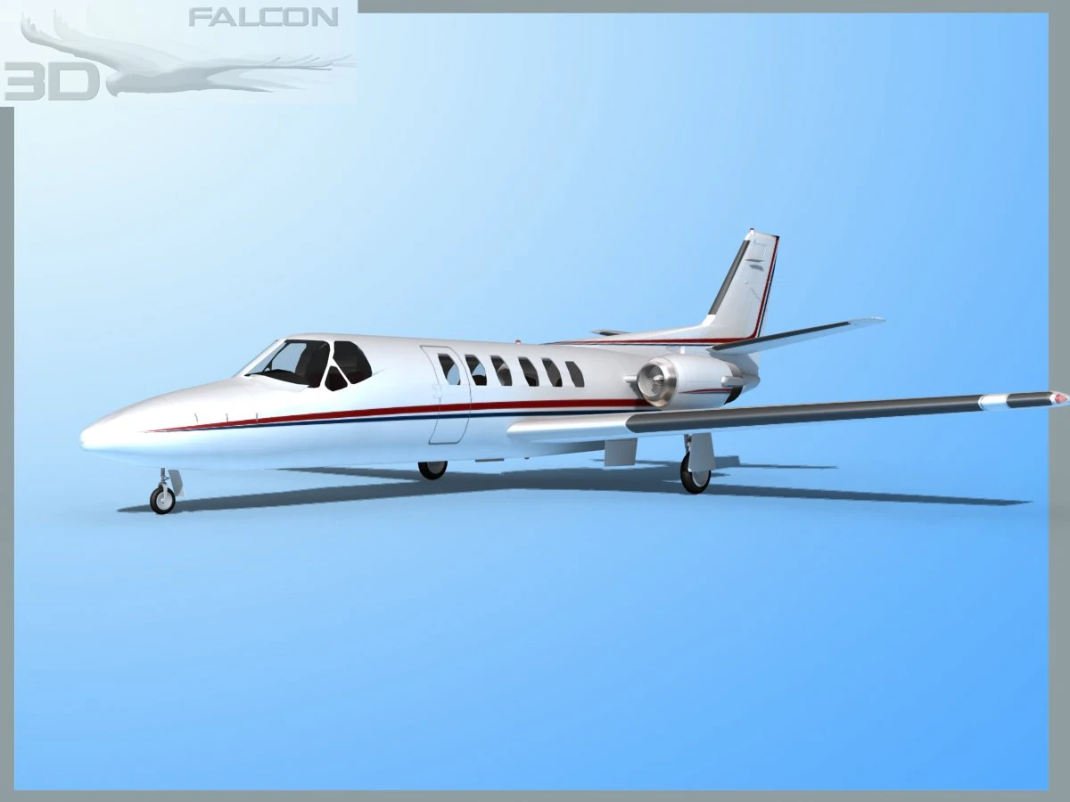 falcon3d citation v c560 fs12 3D Model .c4d .max .obj .3ds .fbx .stl .blend