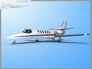 falcon3d citation v c560 fs12 Model 3D