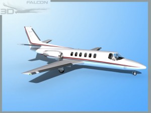falcon3d citation v c560 fs12 3D Model