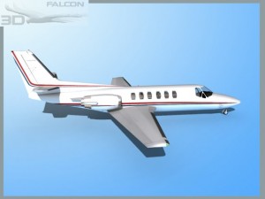 falcon3d citation v c560 fs12 3D Model