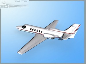 falcon3d citation v c560 fs12 3D Model