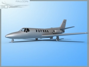falcon3d citation v c560 fbm Model 3D