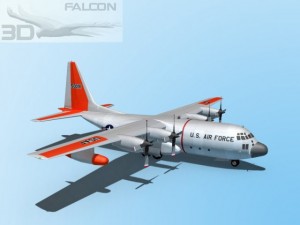 falcon3d c130 hercules usaf sar Model 3D